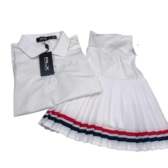 RALPH Lauren RLX Top & Beach Riot skort 2pcs tennis outfit Size medium NWT - Picture 2 of 16